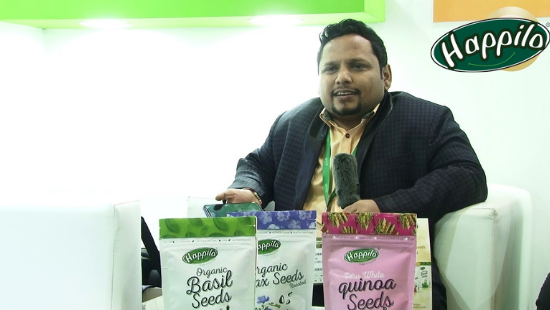 Vikas D Nahar with Happilo Products