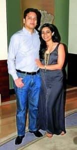 Binny Bansal with his wife Trisha Bansal